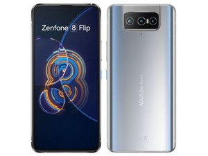 Zenfone 8 Flip 128GB SIMフリー [グレイシアシルバー] (SIMフリー) ZS672KS-･･･