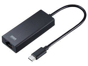 サンワサプライ USB3.2 Type-C-LAN変換アダプタ 2.5Gbps対応 USB-CVLAN6BK