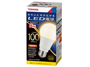 【納期目安：１週間】東芝ライテック LED電球一般電球形 LDA12L-G/100W/2
