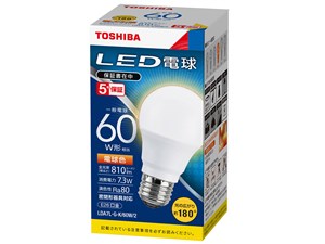 【納期目安：１週間】東芝ライテック LED電球一般電球形 LDA7L-G-K/60W/2