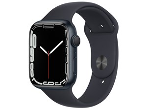 Apple Watch Series 7 GPSモデル 45mm MKN53J/A [ミッドナイトスポーツバンド] 商品画像1：沙羅の木