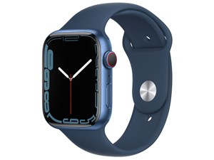 新品 Apple Watch Series 7 GPS+Cellularモデル 45mm MKJT3J/A [アビスブルースポーツバンド] 商品画像1：アキバ問屋市場