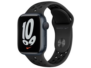 Apple Watch Nike Series 7 GPSモデル 41mm MKN43J/A [アンスラサイト/ブラッ･･･