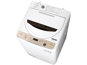シャープ【SHARP】6kg全自動洗濯機 ブラウン系 ES-GE6F-T★【ESGE6FT】 商品画像1：SAKURA MOMO
