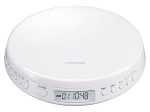 東芝【TOSHIBA】ポータブルCDプレーヤー ホワイト USB電源対応 カナル型イヤ･･･