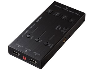 サンワサプライ【三脚などに取り付け可能】HDMIキャプチャー（2入力・スイッチャー付き） USB-CVHDUVC5【ゲームのプレイ画面の取り込みも可能】 商品画像1：SAKURA MOMO