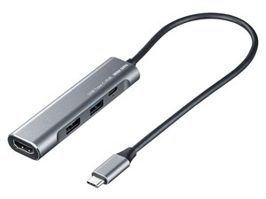 サンワサプライ HDMIポート付 USB Type-Cハブ USB-3TCH37GM