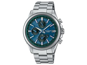カシオ【国内正規品】電波ソーラー腕時計 オシアナス OCEANUS ブルーグリーン★【OCW-T4000C-3AJF】 商品画像1：家電のSAKURAchacha