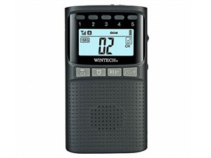 WINTECH 防災機能付き デジタル1seg/AM/FMラジオ(ブラック) EMR-701TV