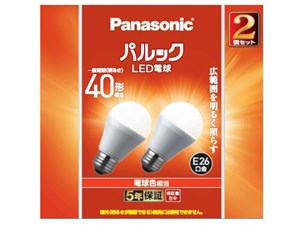 パナソニック LED電球 4.4W 2個セット(電球色相当) ＜NEW＞「シリカ電球と同･･･