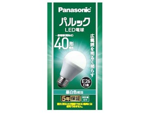 【納期目安：１週間】パナソニック LED電球 4.2W(昼白色相当) ＜NEW＞「シリ･･･