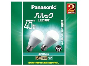 パナソニック LED電球 4.2W 2個セット(昼白色相当) ＜NEW＞「シリカ電球と同･･･