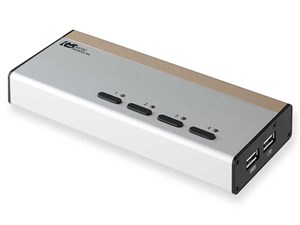 【納期目安：１週間】ラトックシステム DVIパソコン切替器(4台用) RS-430UDA