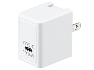 ヤザワ USBアダプター1ポートPD18W(ホワイト) VFPD18WH