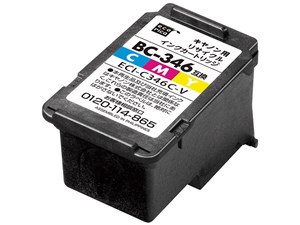 エレコム BC-346互換 エコリカ リサイクルインク CANON シアン、マゼンタ、イ･･･