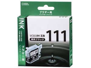 オーム電機 ブラザー互換 LC111BK 顔料ブラック 01-4182 INK-B111B-BK 1コ入 ･･･