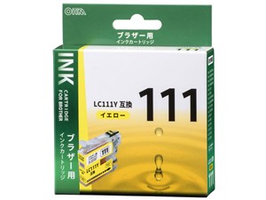 オーム電機 ブラザー互換 LC111Y 染料イエロー 01-4185 INK-B111B-Y 1コ入 49･･･