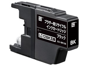 エレコム 【メール便での発送】LC12BK互換 エコリカ リサイクルインク ブラザ･･･
