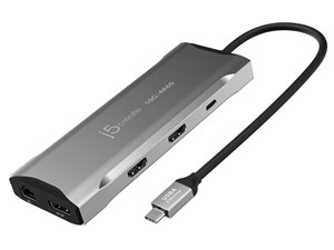 j5create JCD397 USB3.2 MST USB-C 11in1マルチアダプター スペースグレー