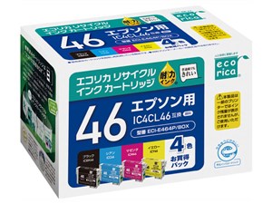 ECI-E464P/BOX [エプソン用 IC4CL46 4色パック]
