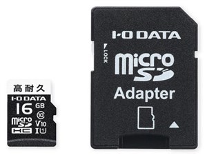 アイ・オー・データ機器 高耐久 Class 10対応 microSDカード 16GB MSD-DR16G