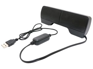 【納期目安：１週間】ミヨシ USBスピーカー 2WAY ブラック USP-01/BK