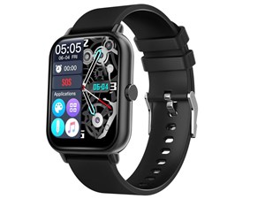 タスク【SMART R】スマートウォッチ 501022 スマートR NY-17 ブラック NY-17-BK★【1.69インチ液晶】 商品画像1：家電のSAKURAchacha
