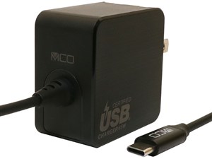 【納期目安：１週間】ミヨシ GaN USB-PDケーブル一体型 65w 黒 1.5m 黒 IPA-G･･･