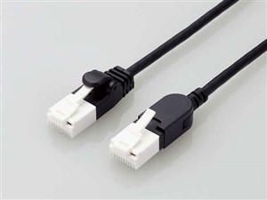 エレコム 【メール便での発送商品】LANケーブル CAT6A 準拠 3m スリム スイン･･･