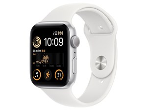 Apple Watch SE 第2世代 GPSモデル 44mm MNK23J/A [シルバー/ホワイトスポーツバンド] 商品画像1：総合通販サイト ECユニコーンPLUS