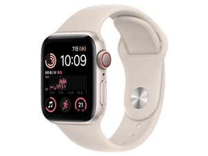 Apple Watch SE 第2世代 GPS+Cellularモデル 40mm MNPH3J/A [スターライトスポーツバンド] 商品画像1：アキバ倉庫