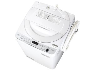 シャープ SHARP 全自動洗濯機 ホワイト系 穴なし槽シリーズ 洗濯容量 7kg ボ･･･