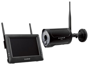 マスプロ MASPRO モニター＆ワイヤレスHDカメラセット バッテリーレス センサーライト付き WHCBL7ML 商品画像1：GBFT Online Plus