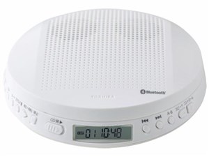 東芝【TOSHIBA】ポータブルCDプレーヤー ホワイト ワイヤレス対応 ステレオス･･･