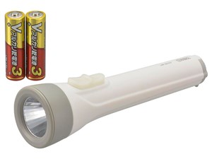オーム電機 LED懐中ライト 単3形乾電池×2本付き 110ルーメン 3211C7  LHP-32･･･
