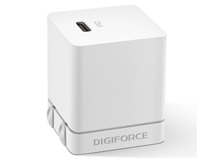【納期目安：１週間】デジフォース Cube キューブ型PD充電器 20W 1C ホワイト･･･