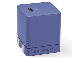 【納期目安：１週間】デジフォース Cube キューブ型PD充電器 20W 1C ネイビー･･･