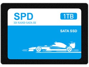 SPD 内蔵SSD 1TB 3D NAND 長寿命TLC SATAIII 2.5インチ 7mm R:520MB/s 堅牢・軽量なアルミ製筐体 5年保証 S100-SC1T 送料無料：spdonline