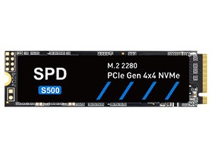 SPD製SSD 1TB M.2 2280 PCIe Gen4x4 NVMe R: 4900MB/s W: 4600MB/s 5年保証 S500-1TDL 送料無料 商品画像1：spdonline