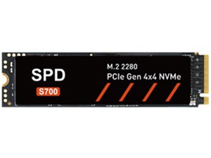 SPD製SSD 2TB M.2 2280 PCIe Gen4x4 NVMe DRAM搭載 PS5動作確認済み R: 7400MB/s W: 6700MB/s 5年保証 S700-2TD 送料無料 商品画像1：spdonline