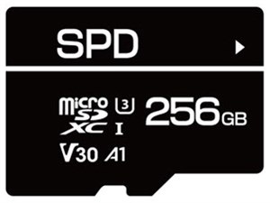 マイクロSDカード 256GB microSDXC SPD 超高速R:100MB/s W:80MB/s U3 V30 4K C10 A1対応 5年保証 Nintendo Switch/DJI OSMO /GoPro動作確認済 商品画像1：spdonline