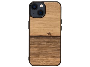 【納期目安：１週間】マンアンドウッド 天然木ケース for iPhone 14 Terra 背･･･