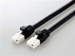 エレコム 【メール便での発送商品】LANケーブル CAT6A 1m 高速 10Gbps ストレ･･･
