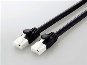 エレコム 【メール便での発送商品】LANケーブル CAT6A 2m 高速 10Gbps ストレ･･･