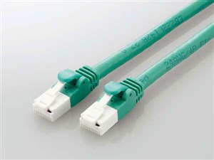 エレコム 【メール便での発送商品】LANケーブル CAT6A 1m 高速 10Gbps ストレ･･･