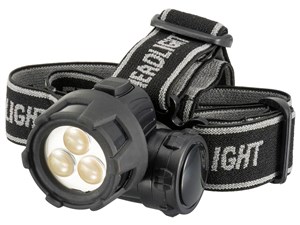 オーム電機 LEDヘッドライト ワレッド 20ルーメン  LC-H3LED-K