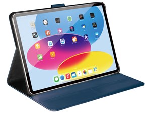 バッファロー iPad10.9用2アングルレザーケース ブルー BSIPD22109CL2BL