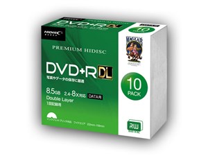 【納期目安：１週間】hidisc DVD+R DL 8倍速対応 8.5GB 1回 データ記録用 イ･･･