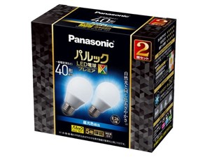パナソニック パルック LED電球 プレミアX 4.4W 2個入(昼光色相当) 自然光と･･･