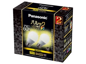 パナソニック パルック LED電球 プレミアX 7.4W 2個入(温白色相当) 自然光と･･･